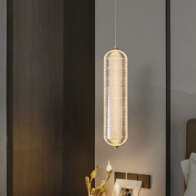 Lampe acrylique moderne tricolore adaptée aux besoins du client Diamond Shaped Lampshade de plafond de lustre de LED