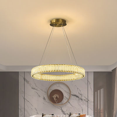 Dimmable Ring Chandelier moderne 90W 315W 3 Ring Crystal Pendant Light