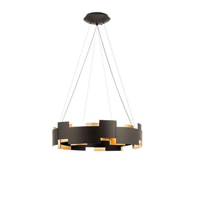 ODM accrochant de lampes du fer G9 travaillé de pendant de cuisine antirouille noire de lumière