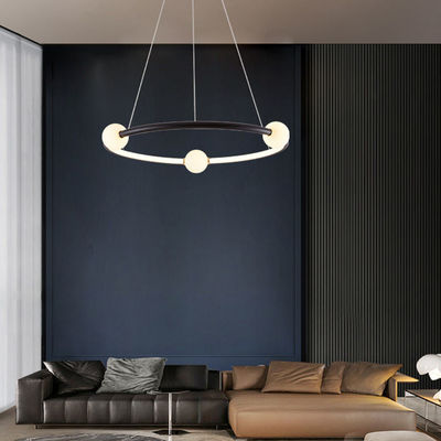 Peinture nordique simple en or, écrasement à l' anneau, lustre, pendentif moderne