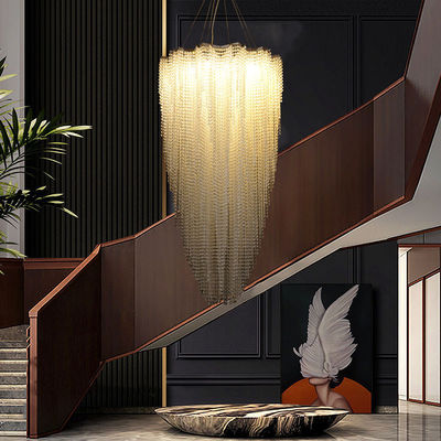Cristal primaire fait sur commande durable du corps K9 de LED Crystal Chandeliers Stainless Steel Lamp