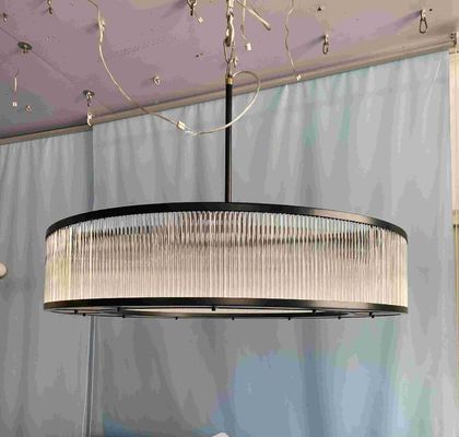 Allumage fait sur commande de rapport élevé de pendant de tambour de lustre de projet antirouille