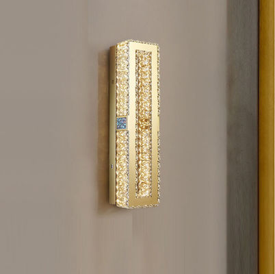 Polonais contemporain antirouille de Crystal Wall Sconce Lighting Electroplating d'or