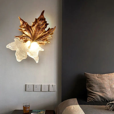 Bougeoirs contemporains de mur de feuille d'érable pour ODM 220V de salon
