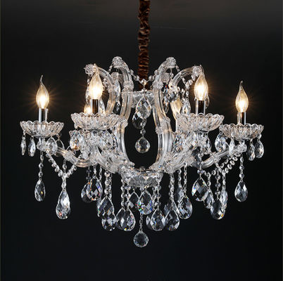 LED E14 Crystal Candle Chandelier 5 à la transmittance 10m2 légère élevée