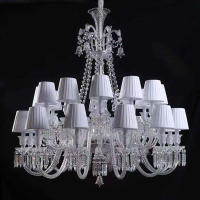 Miroir antirouille d'ODM de K9 Crystal Candle Chandelier Pendant Light coupant l'effet