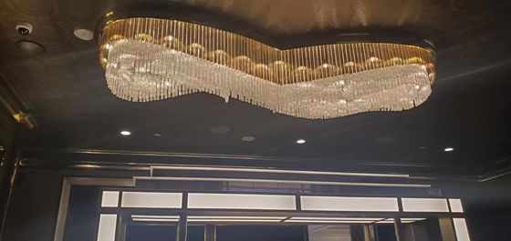 3000k Lampes à pendentif personnalisées Monture en verre cristallin