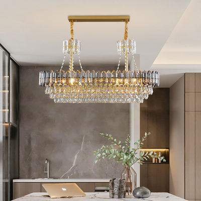 Lumières pendantes de lustre de LED avec le métal/verre/Crystal Shade For Home Decoration