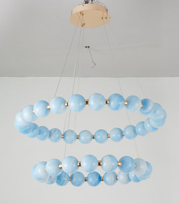 E26 / Décoration multi de Crystal Ring Chandelier For Living Room de la lumière E27