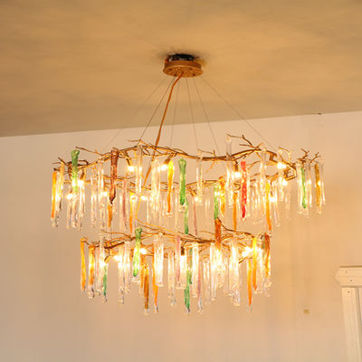 Plafonniers de luxe en métal de garantie de 2 ans pour le lustre à extrémité élevé dans le salon