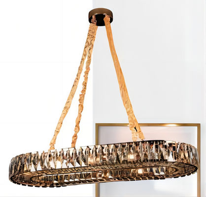 Économie faite sur commande de Smokey Gray Modern Crystal Chandelier Energy