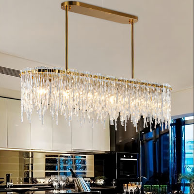 ODM d'OEM en verre de résidence en métal pendant de luxe luxueux de lumières