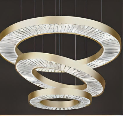 Rings circulaires modernes réglables Lustreur personnalisé Dia 50cm / 19.7inch