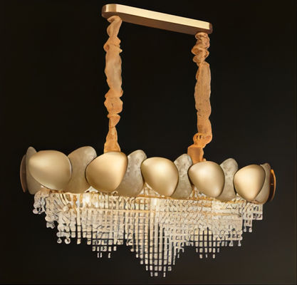 Grande chambre à coucher de pièce de Crystal Chandelier For Foyer Living de rond