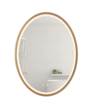 Effet clair de réflexion de cadre de 600*800MM de miroir ovale en aluminium de salle de bains