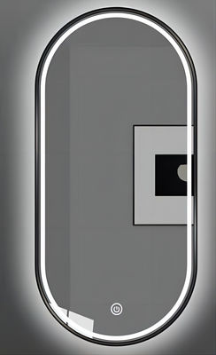 Lumière lumineuse ovale de miroir de salle de bains de LED avec l'éclairage intégré de LED