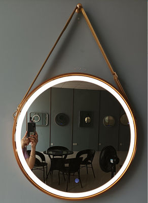 Miroir de coiffeuse accrochant de noir en aluminium de cadre avec les lumières 24W