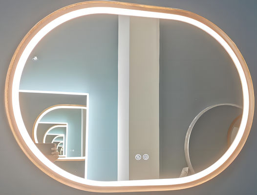 ODM d'OEM rétro-éclairé ovale du miroir 4200K de décoration moderne