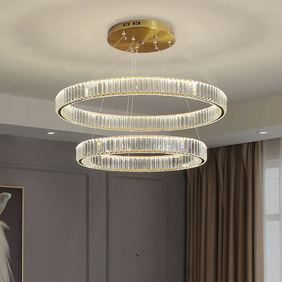 Couleur chrome personnalisée pendant plafond lumière de l'entrée lustre de plusieurs tailles