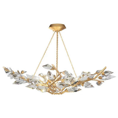 Chandelier créatif en cristal clair pour le salon salle à manger