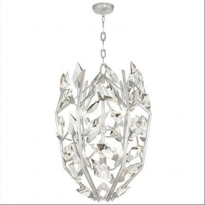 Créatif Argent Lustre de cristal moderne 3000K 4000K 6500K