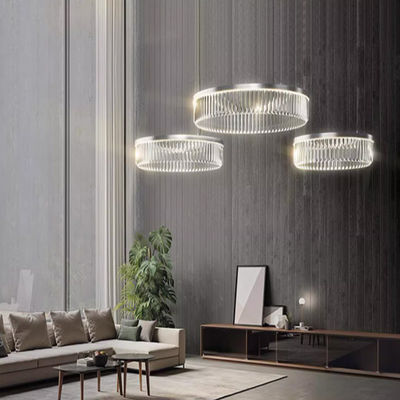 Lumière LED à trois couleurs Pendentif en verre moderne Lumière de lustre 4000K
