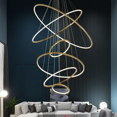Eco haut de gamme lampadaire d'anneau contemporain d'économie d'énergie pour le couloir