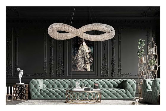 Lumière d'art luxe lustre de cristal pour le salon Restaurant Hôtel Lobby