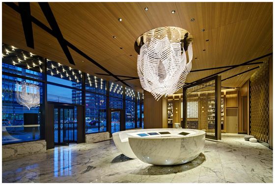Créatif Art Luxe Chandelier LED sur mesure Pour l' Hôtel