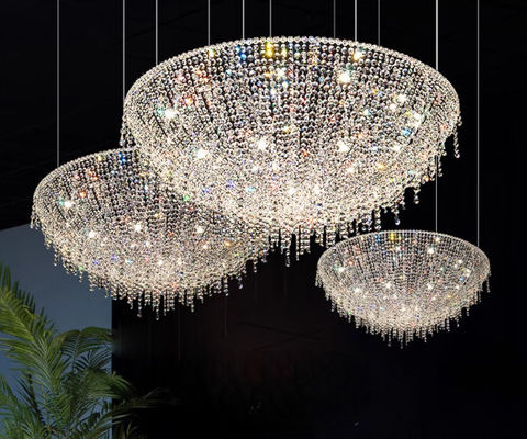 Égyptien style italien lumière luxe lustre de cristal salon haut de gamme villa hôtel restaurant Pengdant lumière