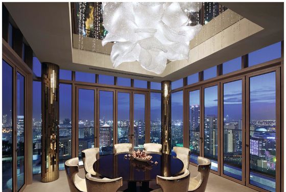 Lumière de luxe personnalisée K9 Perle de cristal Grand lustre de cristal Villas de luxe, clubs haut de gamme