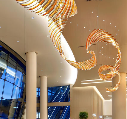 OEM ODM Designers de style européen éclairage Longue vitre pendant lumière 3000K