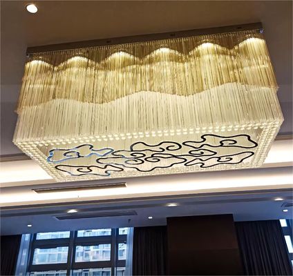 LED style chinois Xiangyun Design personnalisé Cristal haut plafond lustres