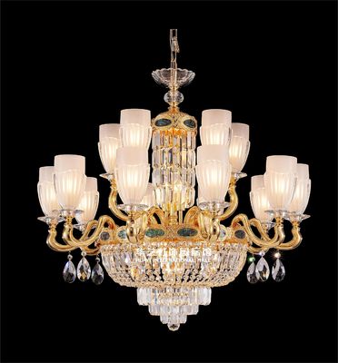 Des chandeliers modernes de luxe à la mode LED E14