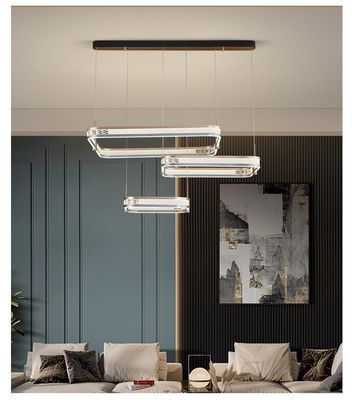 Lampard acrylique Waltz Lustrelier Tri-Colour LED 270W 250W