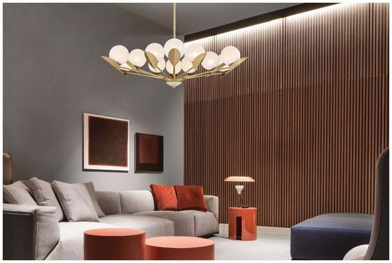 Lumières de lustre en verre bronze pendant 2700K/3000K/3500K