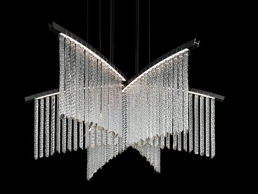 Chandeliers personnalisés avec une belle forme courbe
