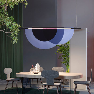Lumière haute luminosité LED Lustre de restaurant violet créatif avec lampadaire acrylique