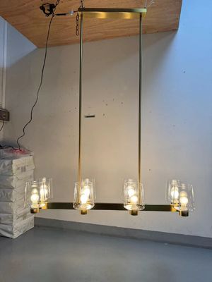 Euro Style 42 pouces Chandelier d' île de cuisine en or