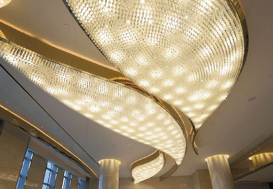 Extra large extra grand lustre suspendu pour espace commercial