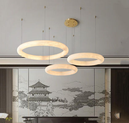 Meilleur prix Danemark Salon minimaliste créatif moderne Hôtel Villa Décoration Ronde Lampe de plafond suspendue en marbre