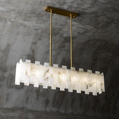 Salle à manger moderne Pendant moderne Éclairage LED Vénus Alabaster Lumineux Lustre