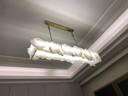 Lumière de plafond de décoration moderne Beaux Art Lumière de verre Lustre Pour salon salle à manger