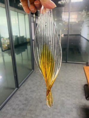 Projet personnalisé Lobby de l'hôtel Grand verre Lustre à LED moderne