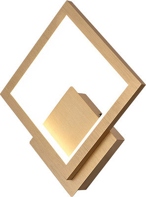 Lumière murale créative en aluminium carré 18w murale de fond de salon Chambre à coucher lampe murale d'art