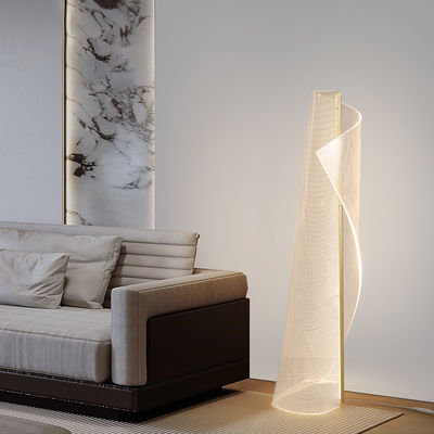 Personnalité irrégulière nordique de type spécial Art acrylique Atmosphère de design postmoderne Sens de la lumière à LED Guide de canapé Lumière de sol