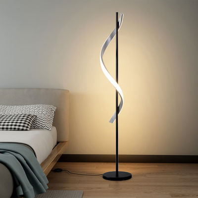 Lampe de coin à ondes créative minimaliste à LED lampe de sol en spirale de mode pour la maison hôtel bureau salon