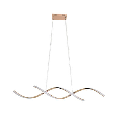 Lumière de pendentif LED maison moderne restaurant simple noir or aluminium lustre intérieur