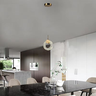 Minimaliste Lumière de luxe Chambre de maître Lustre à côté du lit Réseau de fond rouge Mur Lumière de cristal Longue ligne Bar Petit lustre moderne simple