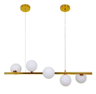 Lampard blanc lampe moléculaire nordique lampe magique verre de haricot lustre de salon personnalité salle à manger créative post-moderne simple chambre à coucher lumière luxe lumières